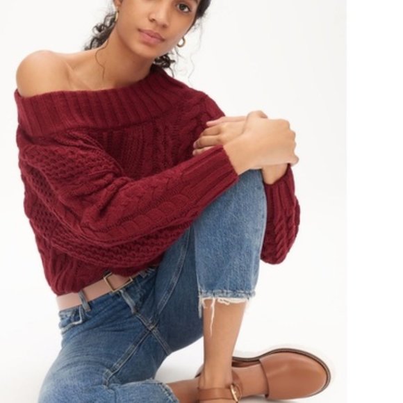 Anthropologie Sweaters - NWT anthropologie melissa cable-knit sweater small